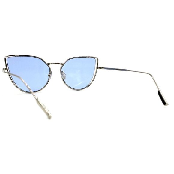 Verso Women\'s Supernova Sunglasses Blue Silver Frames Italy $300 55[]17-145